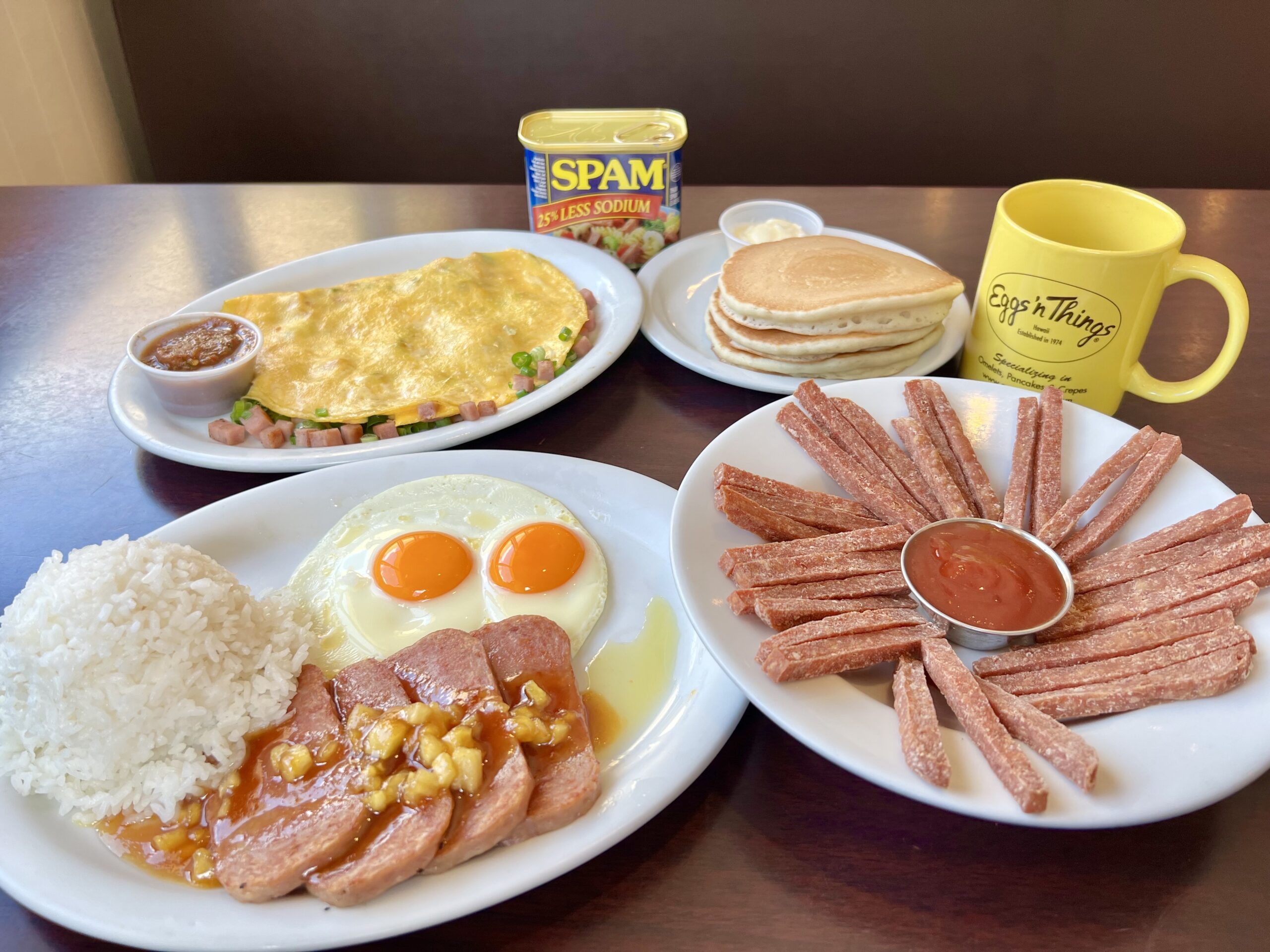 ワイキキ スパムジャム特別メニューが登場 Eggs N Things Hawaii ワイキキ スパムジャム特別メニューが登場 Eggs N Things Hawaii